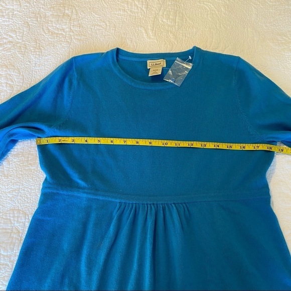 L.L. Bean Cotton Angora Blend Blue Sweater - S - Picture 9 of 13